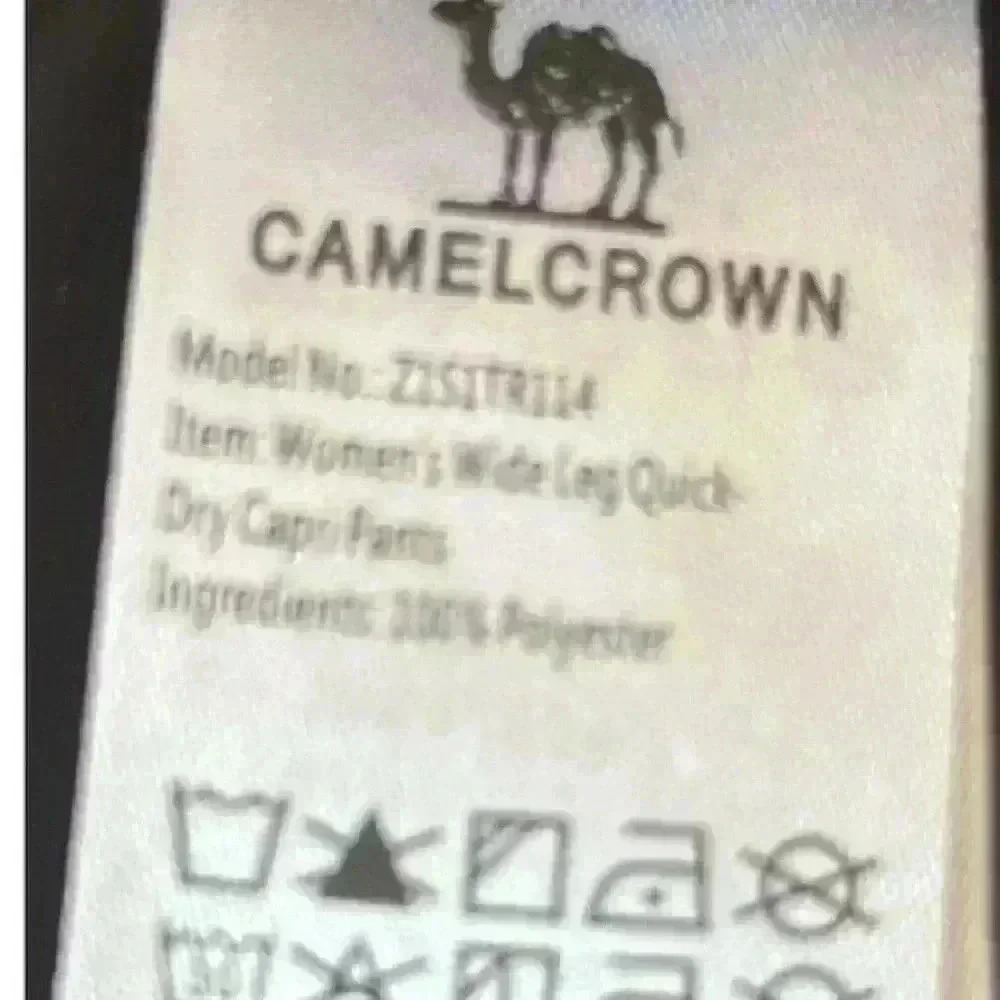Camel Crown Women's XL Black Wide-Leg Quick-Dry Capri Pants - Picture 5 of 13